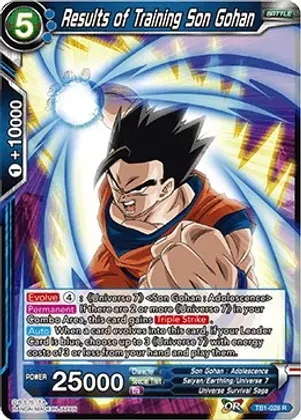 Results of Training Son Gohan - Tournament of Power (DBS-TB01) Tournament of Power Foil
