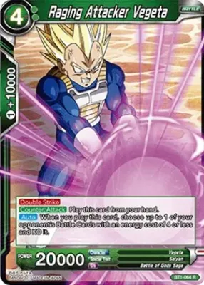 Raging Attacker Vegeta - Galactic Battle (DBS-B01) Galactic Battle Foil