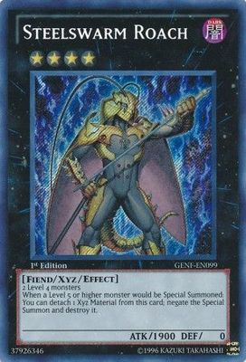SJ Steelswarm Roach - GENF-EN099 - Secret Rare 1st Edition
Generation Force 1st Edition Singles