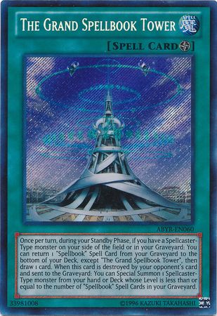 The Grand Spellbook Tower - ABYR-EN060 - Secret Rare Unlimited Abyss Rising Unlimited Singles