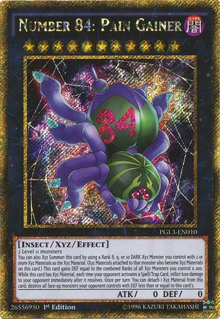SJ Number 84: Pain Gainer - PGL3-EN010 - Gold Secret Rare 1st Edition
Premium Gold: Infinite Gold Singles
