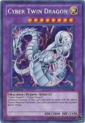 SJ Cyber Twin Dragon - LCGX-EN180 - Secret Rare 1st Edition
Legendary Collection 2 1st Edition Singles