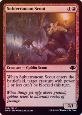 Subterranean Scout 143/261 - Foil Dominaria Remastered Foil Singles