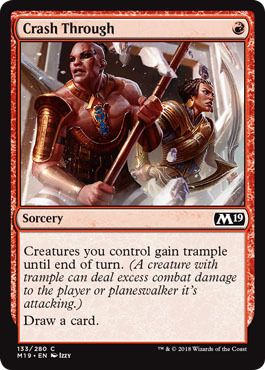 Crash Through 133/280 - Magic 2019 (M19) Singles (Español)