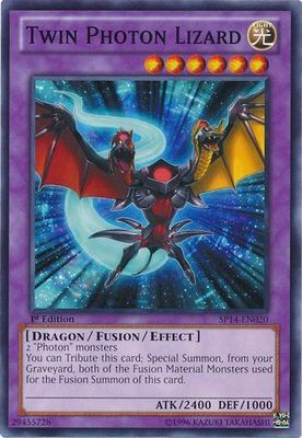 Twin Photon Lizard - SP14-EN020 - Common 1st Edition
Star Pack 2014 1st Edition Singles