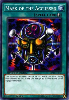 Mask of the Accursed - SBAD-EN042 - Common 1st Edition Speed Duel: Attack from the Deep Singles