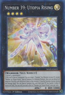 SJ Number 39: Utopia Rising - MAZE-EN021 - Super Rare 1st Edition
Maze of Memories 1st Edition Singles