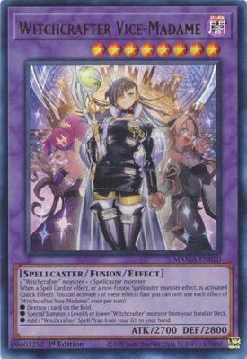 SH Witchcrafter Vice-Madame - MAMA-EN020 - Ultra Rare 1st Edition Magnificent Mavens 1st Edition Singles