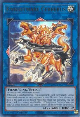 SJ Knightmare Cerberus - MAMA-EN070 - Ultra Rare 1st Edition
Magnificent Mavens 1st Edition Singles