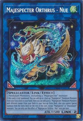 SJ Majespecter Orthrus - Nue - PHNI-EN051 - Secret Rare 1st Edition
Phantom Nightmare 1st Edition Singles