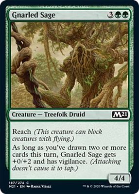 Gnarled Sage 187/274 Magic 2021 (M21) Singles (Español)