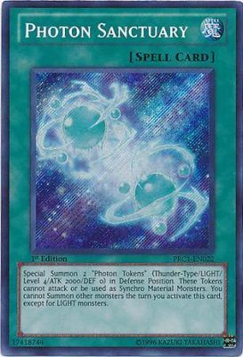 SJ Photon Sanctuary - PRC1-EN022 - Secret Rare
Yu-Gi-Oh! Promo Cards