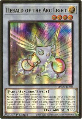 SJ Herald of the Arc Light - MAGO-EN028 - Premium Gold Rare 1st Edition
Maximum Gold 1st Edition Singles