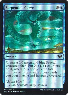 Serpentine Curve 052/275 - Foil
Strixhaven: School of Mages Foil Singles