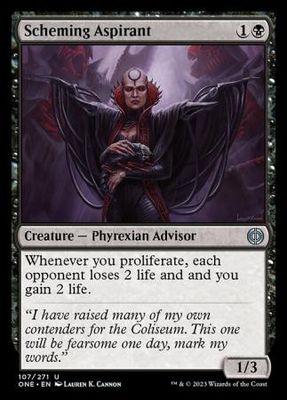 Scheming Aspirant 107/271 Phyrexia All Will Be One Singles
