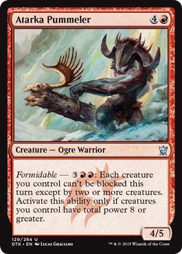 Atarka Pummeler 129/264 Dragons of Tarkir Singles (Español)
