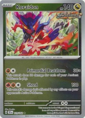 Koraidon - 119/162 - Holo Rare Reverse Holo Scarlet &amp; Violet: Temporal Forces Reverse Holo Singles