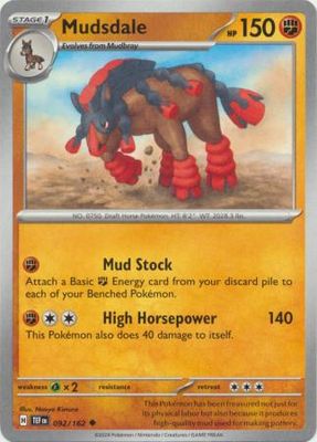 Mudsdale - 092/162 - Uncommon Scarlet &amp; Violet: Temporal Forces Singles