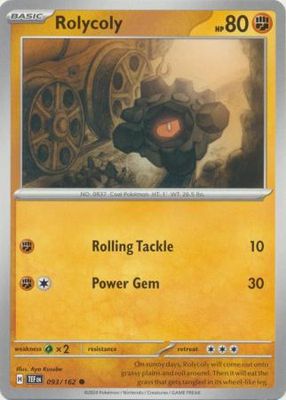 GA Rolycoly - 093/162 - Common
Scarlet &amp; Violet: Temporal Forces Singles