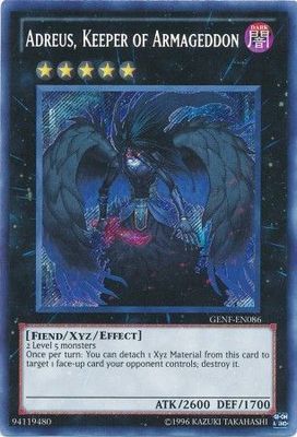 SJ Adreus, Keeper of Armageddon - GENF-EN086 - Secret Rare Unlimited
Generation Force Unlimited Singles