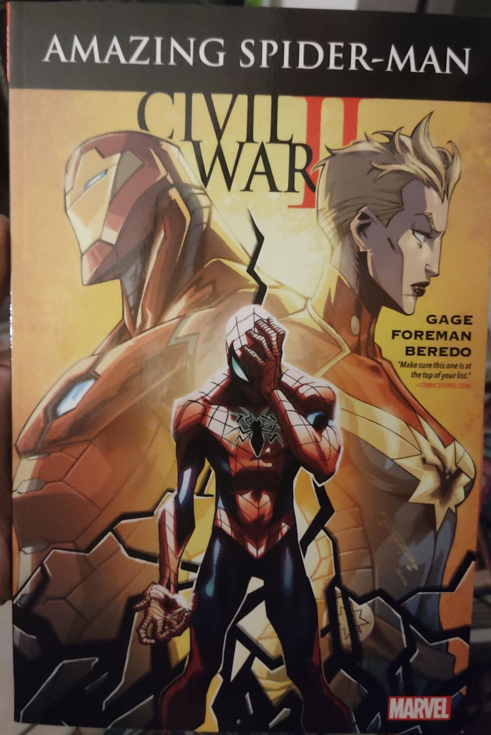 BA11 Amazing Spider Man Civil War 2 TP Marvel Comics Ingles