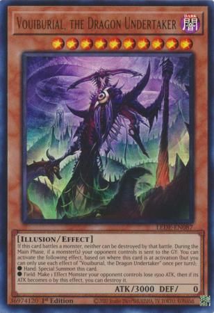 SJ Vouiburial, the Dragon Undertaker - LEDE-EN087 - Ultra Rare 1st Edition
Legacy of Destruction [LEDE] 1st Edition Singles