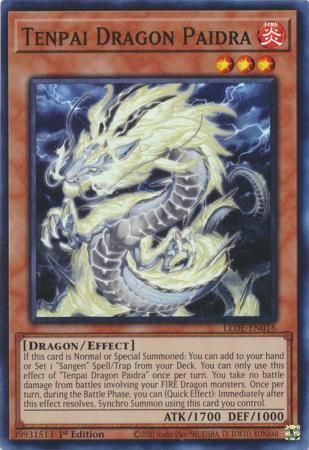 SJ Tenpai Dragon Paidra - LEDE-EN016 - Super Rare 1st Edition
Legacy of Destruction [LEDE] 1st Edition Singles