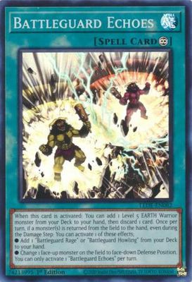 SJ Battleguard Echoes - LEDE-EN082 - Super Rare 1st Edition
Legacy of Destruction [LEDE] 1st Edition Singles