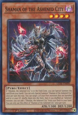 SJ Shaman of the Ashened City - LEDE-EN090 - Super Rare 1st Edition
Legacy of Destruction [LEDE] 1st Edition Singles