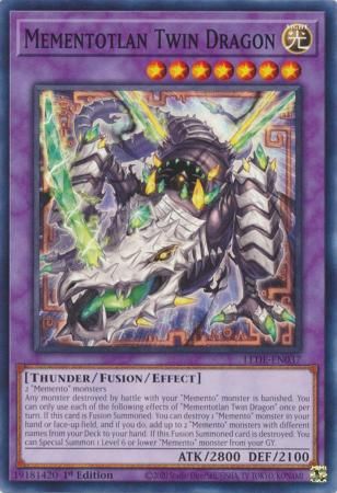 Mementotlan Twin Dragon - LEDE-EN037 - Common 1st Edition Legacy of Destruction [LEDE] 1st Edition Singles (espanol)