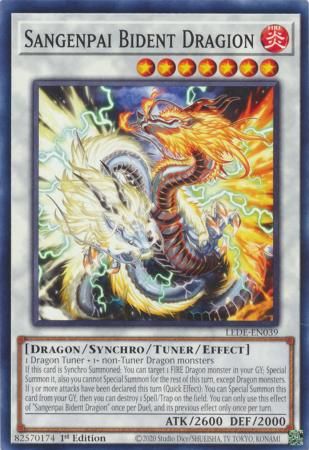 GA Sangenpai Bident Dragion - LEDE-EN039 - Common 1st Edition Legacy of Destruction [LEDE] 1st Edition Singles