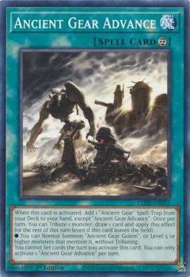 Ancient Gear Advance - LEDE-EN055 - Common 1st Edition Legacy of Destruction [LEDE] 1st Edition Singles