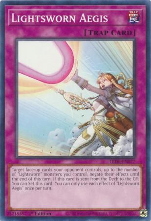Lightsworn Aegis - LEDE-EN077 - Common 1st Edition Legacy of Destruction [LEDE] 1st Edition Singles (Espanol)