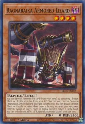 Ragnaraika Armored Lizard - LEDE-EN015 - Common 1st Edition
Legacy of Destruction [LEDE] 1st Edition Singles