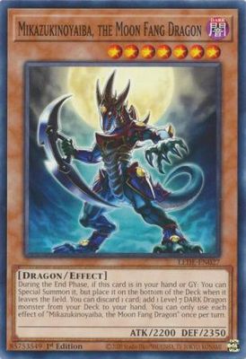 Mikazukinoyaiba, the Moon Fang Dragon - LEDE-EN027 - Common 1st Edition Legacy of Destruction [LEDE] 1st Edition Singles