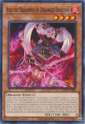 GA Aiza the Dragoness of Deranged Devotion - LEDE-EN088 - Common 1st Edition Legacy of Destruction [LEDE] 1st Edition Singles