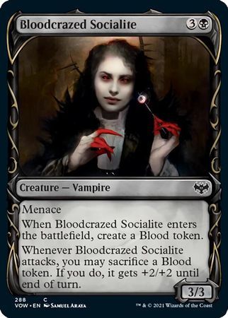 Bloodcrazed Socialite 288 - Innistrad: Crimson Vow Collector Booster Singles (Español)