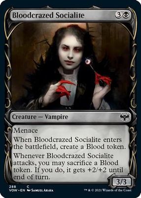 Bloodcrazed Socialite 288 - Innistrad: Crimson Vow Collector Booster Singles (Español)