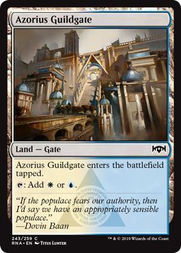 Azorius Guildgate 243/259
Ravnica Allegiance Singles (Español)