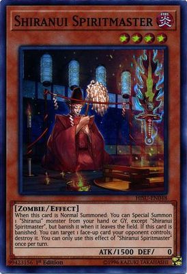 Shiranui Spiritmaster - HISU-EN048 - Super Rare 1st Edition Hidden Summoners Singles (espanol)