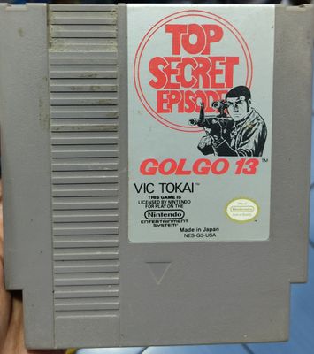 SJ Golgo 13 Top Secret Episode NES Cartucho Nintendo