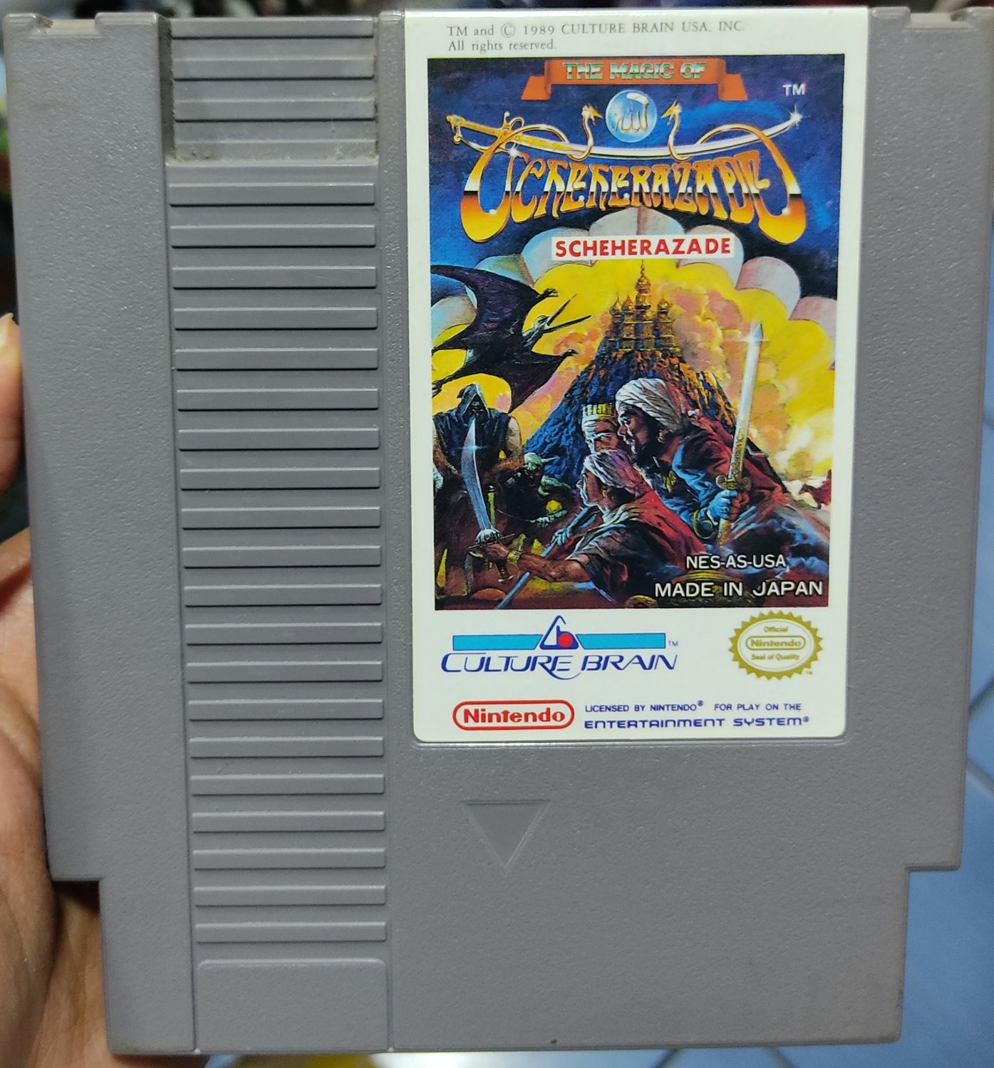 SJ The Magic of Scheherazade NES Cartucho Nintendo
