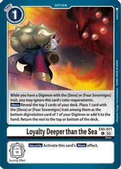 Loyalty Deeper than the Sea - Animal Colosseum (EX05) Animal Colosseum