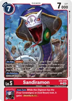 Sandiramon - Animal Colosseum (EX05)
Animal Colosseum