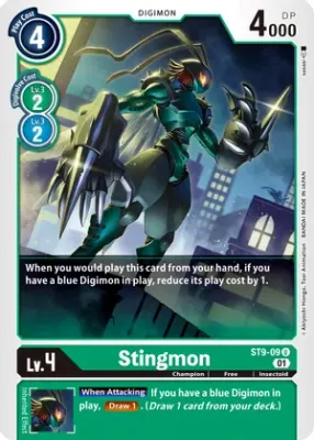 Stingmon - Starter Deck 09: Ultimate Ancient Dragon (ST-9)
Starter Deck 09: Ultimate Ancient Dragon