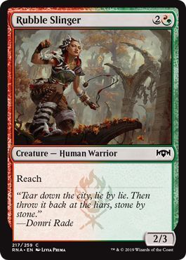 Rubble Slinger 217/259 - Ravnica Allegiance Singles