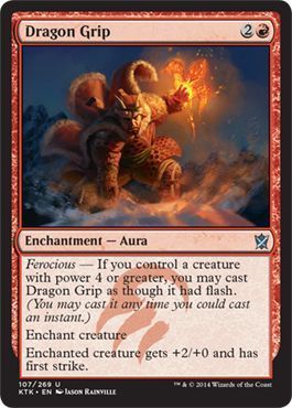 Dragon Grip 107/269 - Khans of Tarkir Singles (Español)