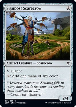 Signpost Scarecrow 231/269
Throne of Eldraine Singles(español)