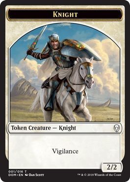 Knight Token 001/016 - DOM Dominaria Singles (