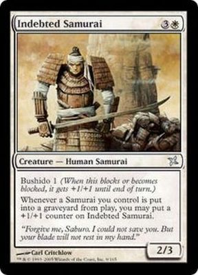 Indebted Samurai
Betrayers of Kamigawa Singles(español)